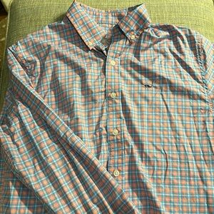 Boys Vineyard Vines Whale shirt - performance fabric